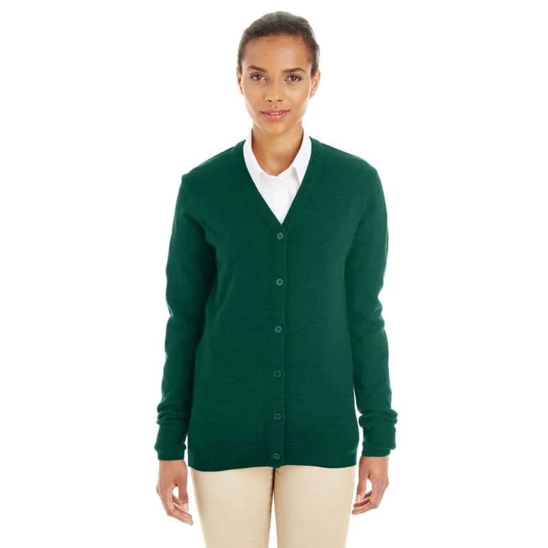 Harriton Ladies' Pilbloc™ V-Neck Button Cardigan Sweater 1