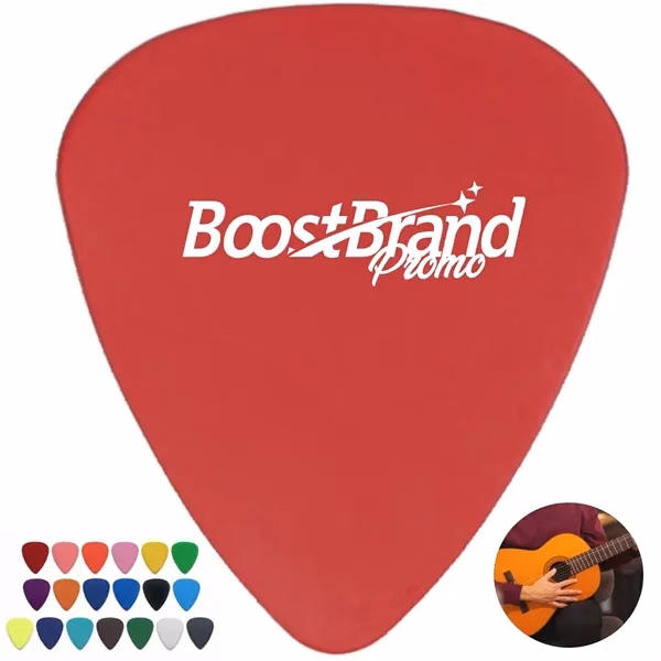 Custom Frosted ABS Guitar Picks with Non-Slip Grip — Musician Music Festival Gift