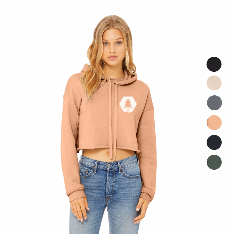 BELLA+CANVAS Women's Sponge Cropped Fleece Hoodies