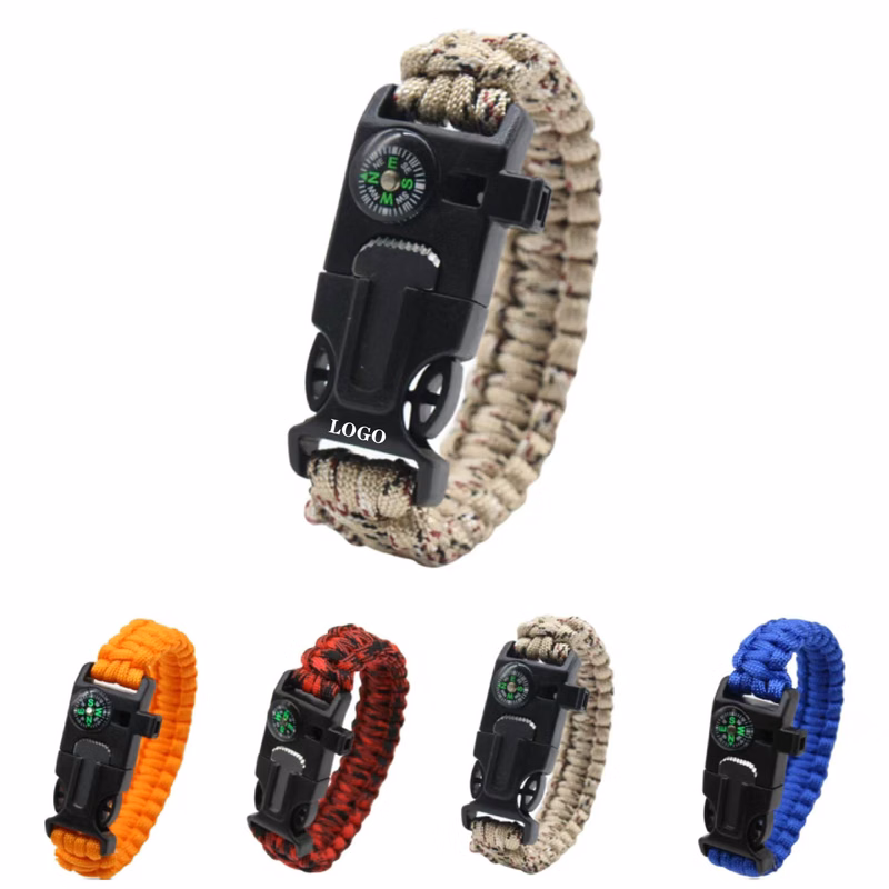 MOQ 10 pcs Outdoor Emergency Bracelet