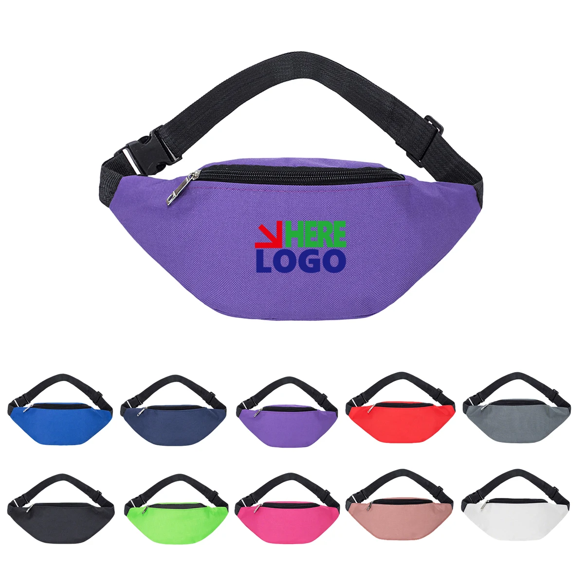 Solid Minimalist Sports Shoulder Chest Waist Bag 1