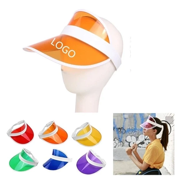 Hat Clear PVC Sun Visor Cap 1