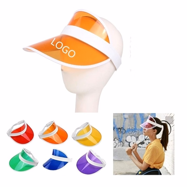 Hat Clear PVC Sun Visor Cap