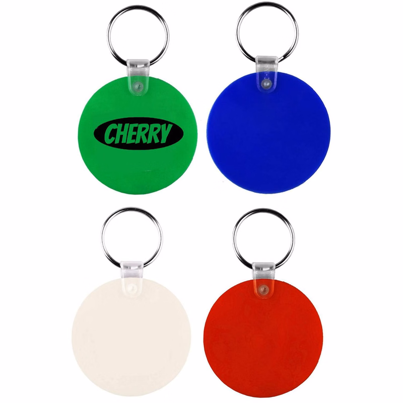 PVC Round Shaped Keychain