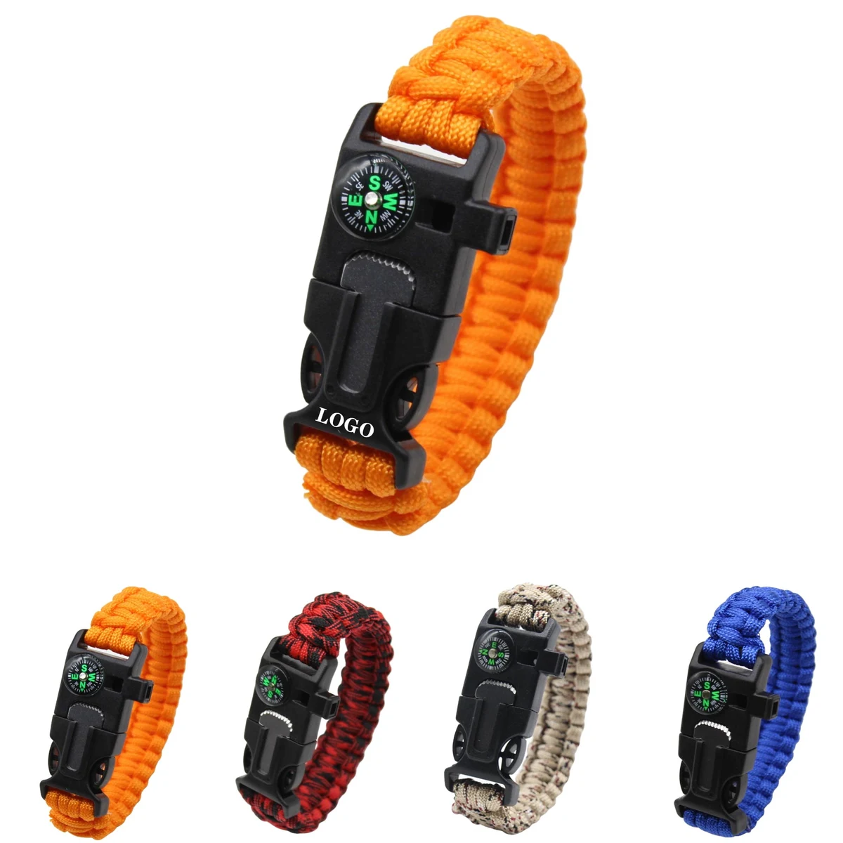 MOQ 10 pcs Paracord Survival Bracelet 1