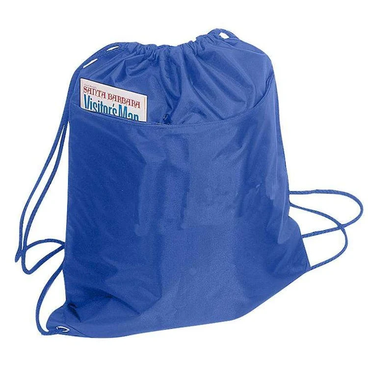 Drawstring Tote Bags - Royal Blue 1