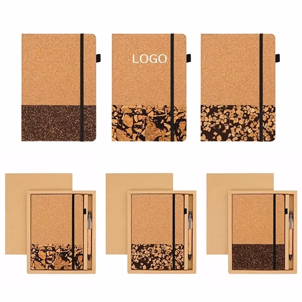 Cork Notebook Set