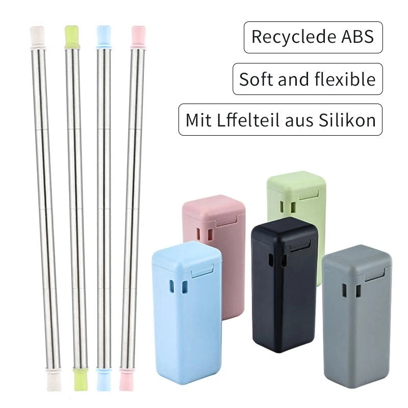 Folding Telescopic Straws 1