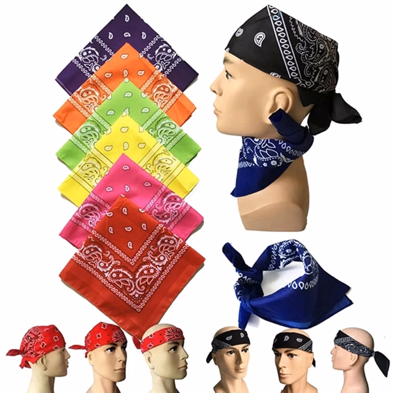 22" x 22" Multi-Purpose Bandana Headbands