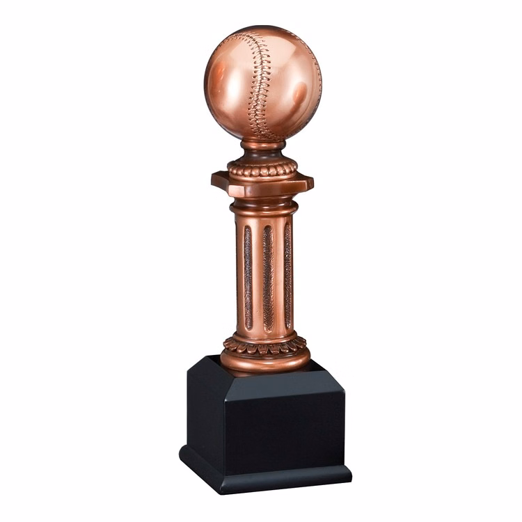 Baseball Electroplated Resin Sculpture