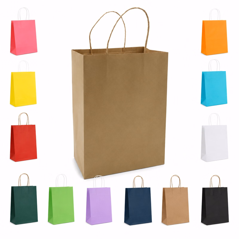 Personalized Kraft Paper Shopping Bag With Your Logo