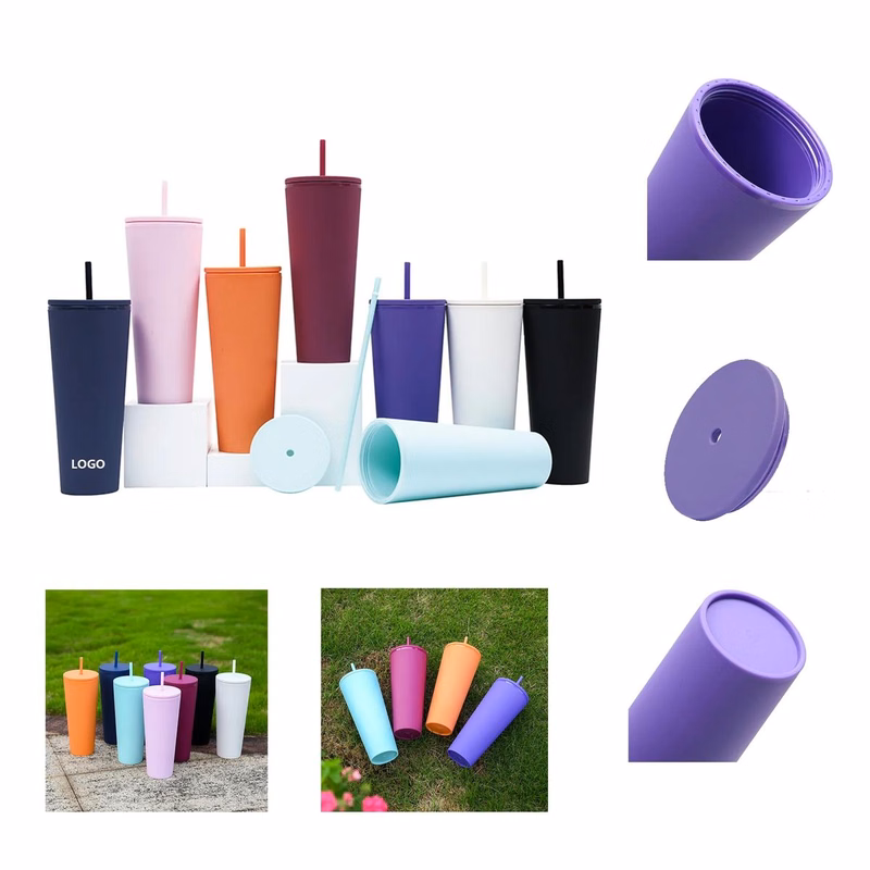 Plastic Double Wall Tumbler 25oz