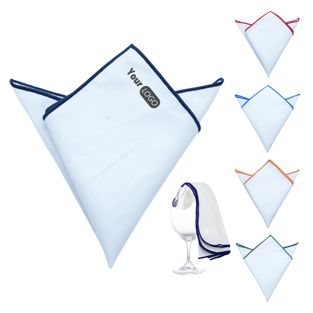 Microfiber Premium Microfiber Wine Glass Polishing Cloth For Spotless Shine 1