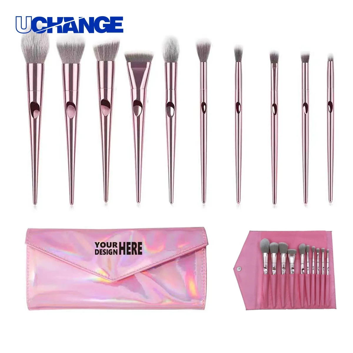 Ten Piece Makeup Brush Kit Set 1