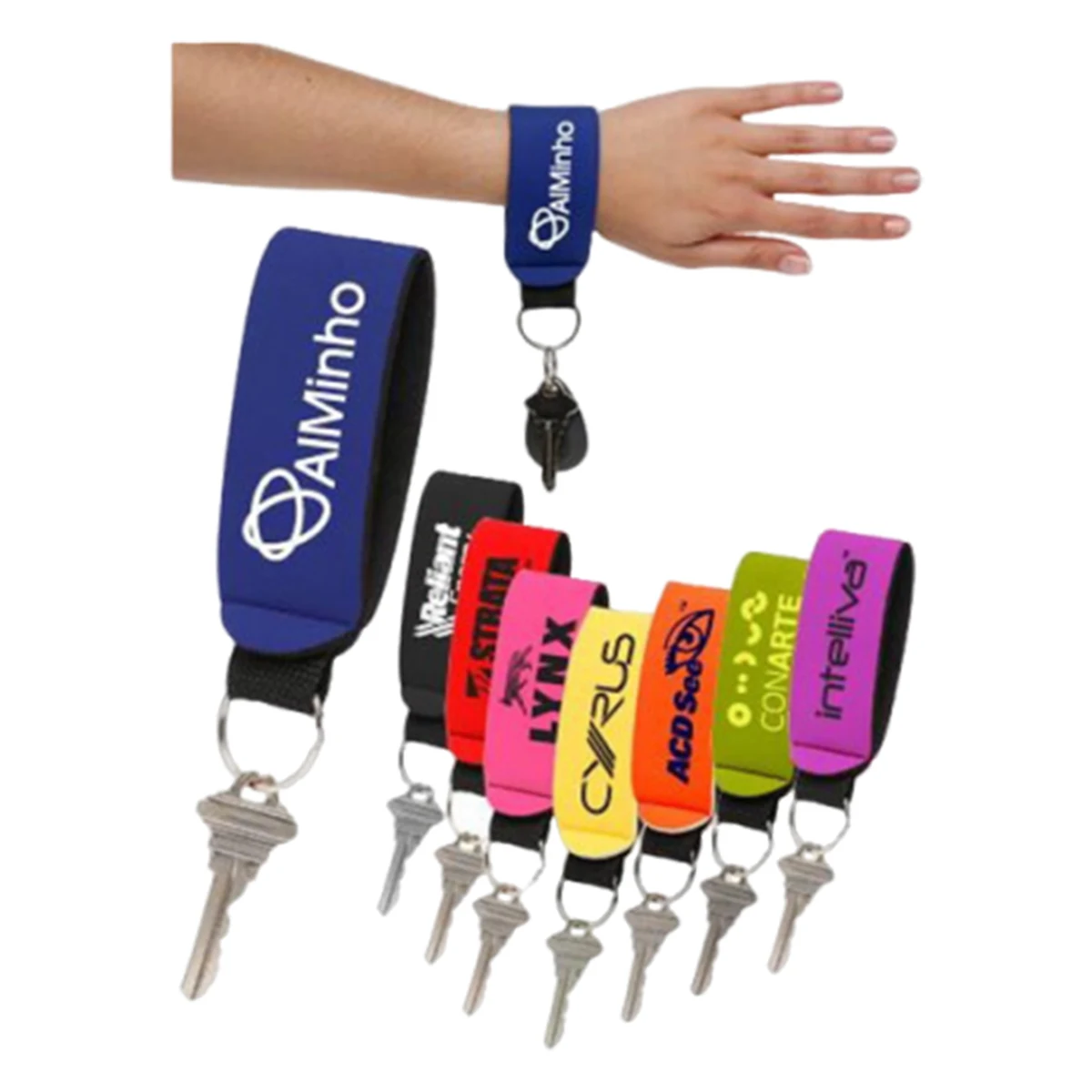 Vibrant Neoprene Keychain 1