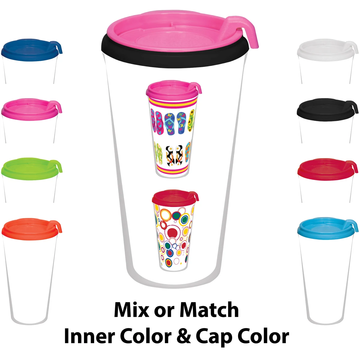 Full Color Beyond Infinity Tumbler - BPA Free Plastic 16 oz. USA Made 1