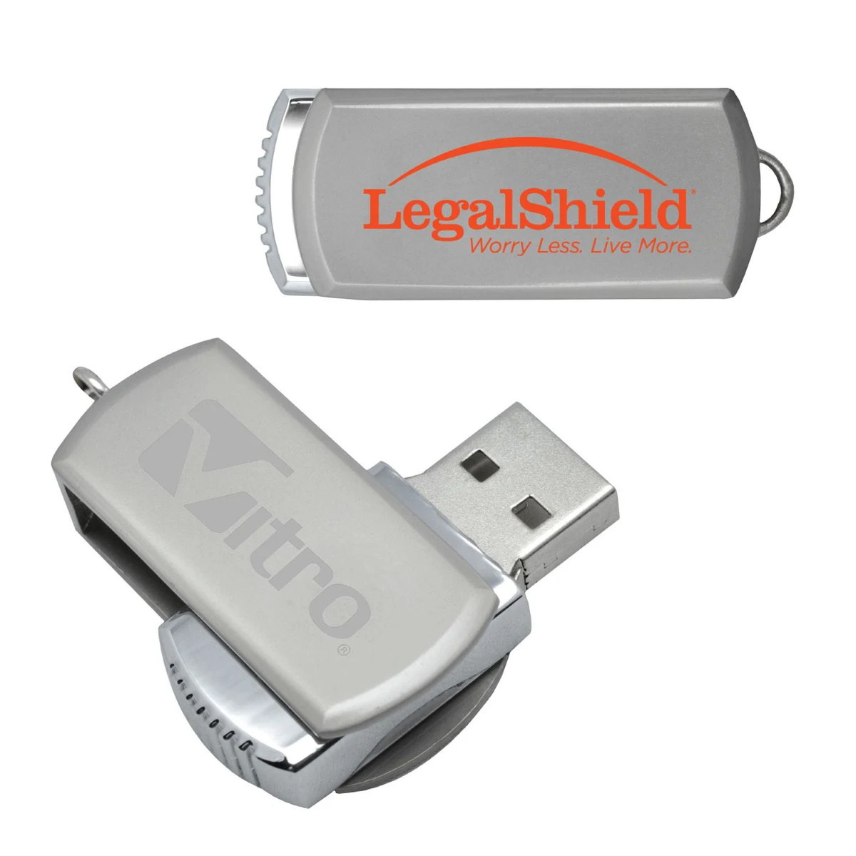 64 MB Metal Swing Drive USB 1