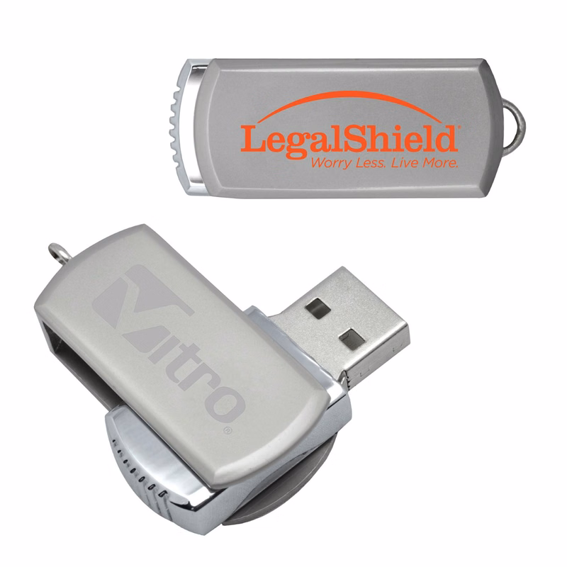 1 GB Metal Swing Drive USB