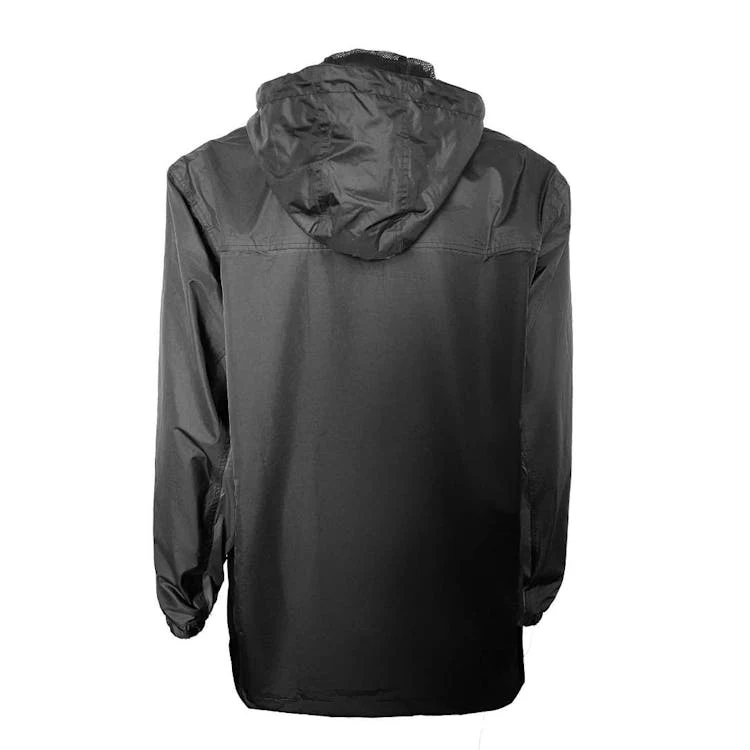 Men's Waterproof Full Zip Raincoats - Size Medium Black 1