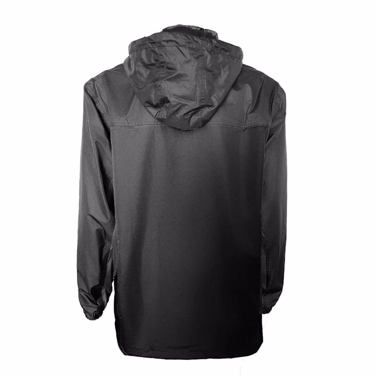 Men's Waterproof Full Zip Raincoats - Size Medium Black