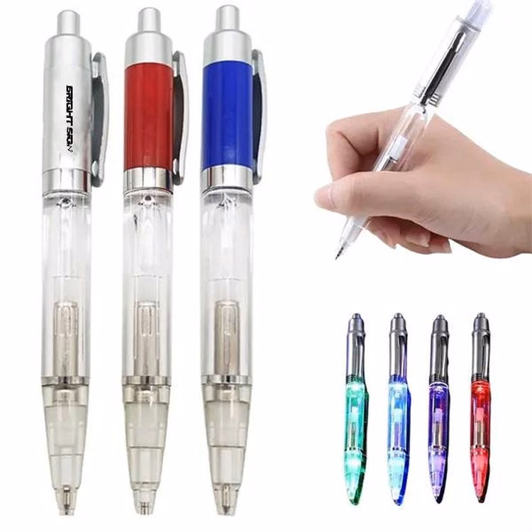 LED Tip Light-Up Ballpoint Pen  Glow-in-the-Dark Writing