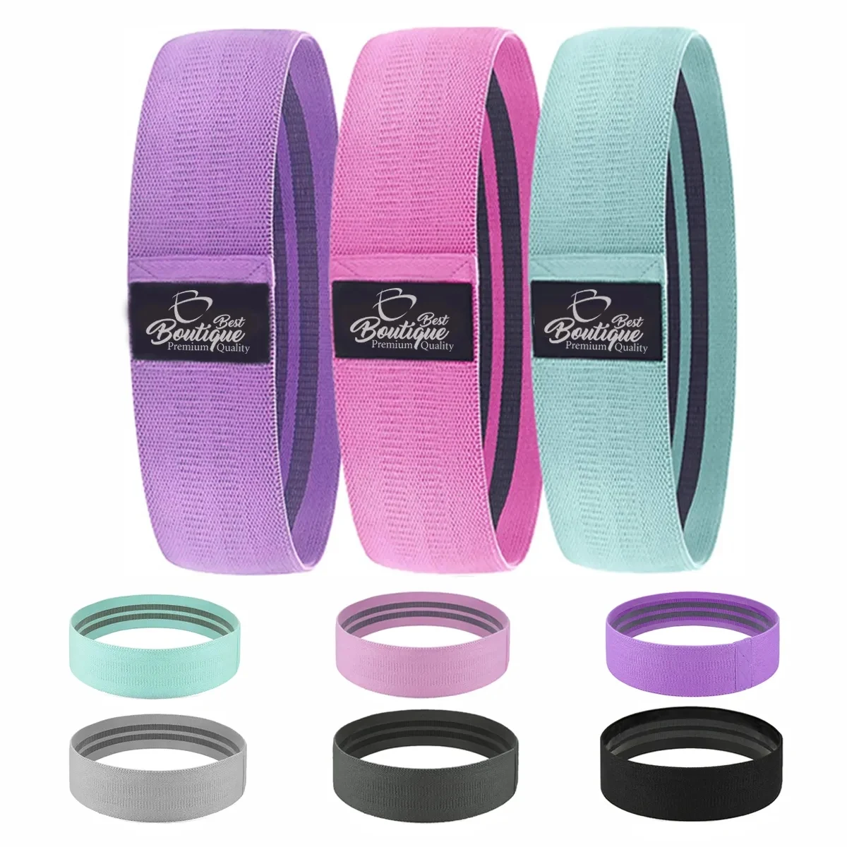 Custom Yoga Pilates Fitness Exercise Resistance Flexbands 1