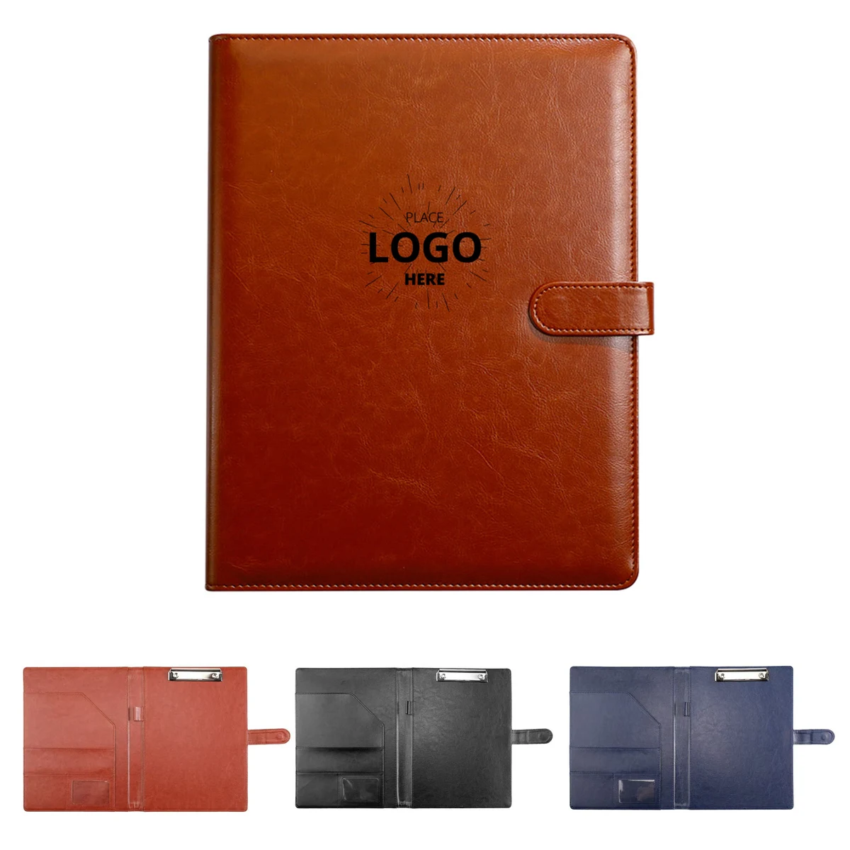 A4 PU Leather Padfolio Clipboard 1