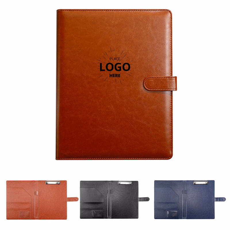 A4 PU Leather Padfolio Clipboard