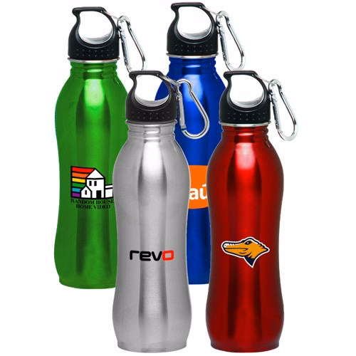 Sports Stainless Steel Water Bottle - Single Wall, 25 oz.