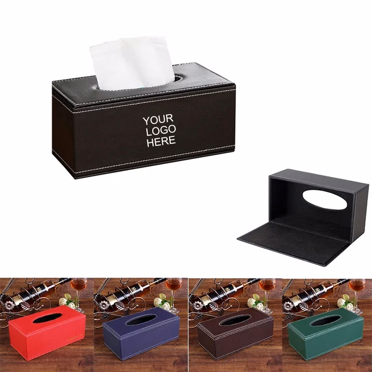 Black Rectangle Tissue Box Cover