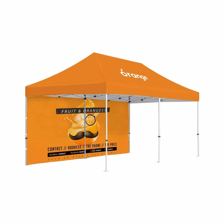 10x20ft Premium Hex Aluminum Frame Tent Kit w/Full Rear Wall