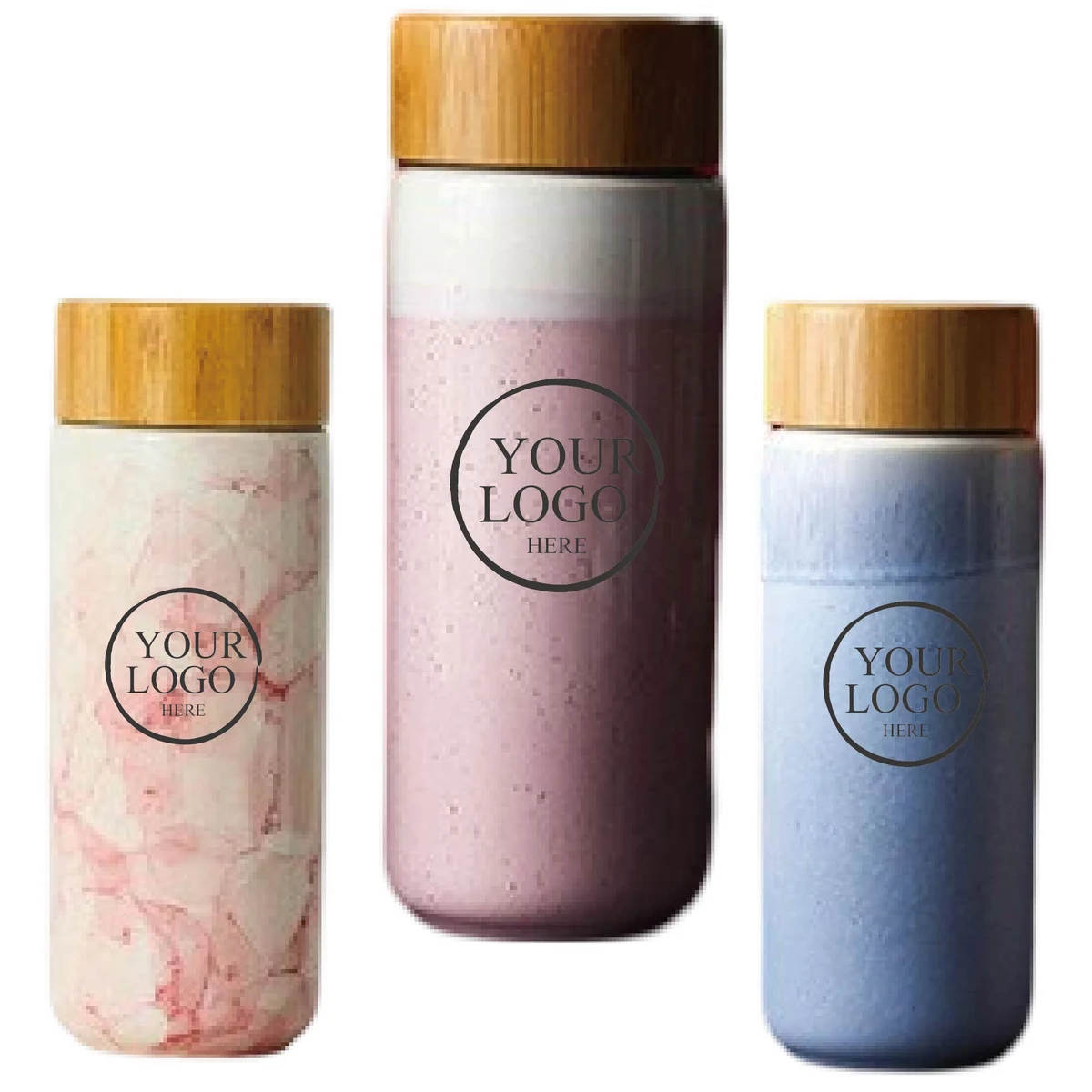 Ceramic Health Cup with Bamboo Lid 1