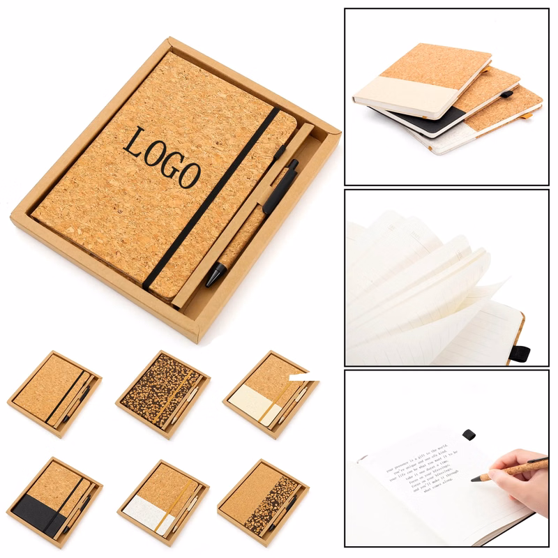 A5 Cork Wheat Straw Notebook