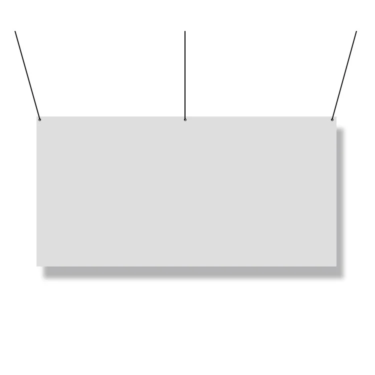 Square Hanging Sign, Hardware Only - 10'W hanging banner 1