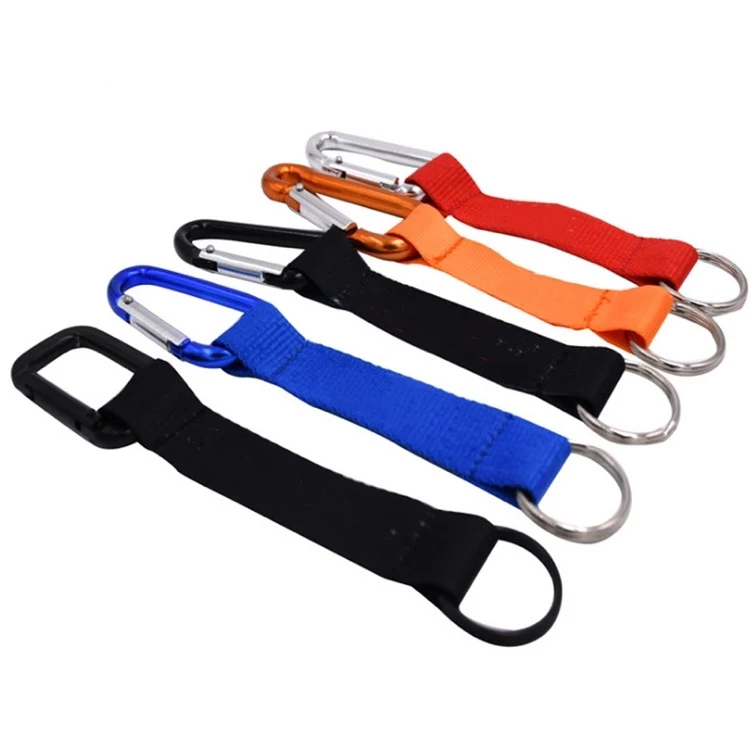 Carabiner Keychain with Polyester Strap 1