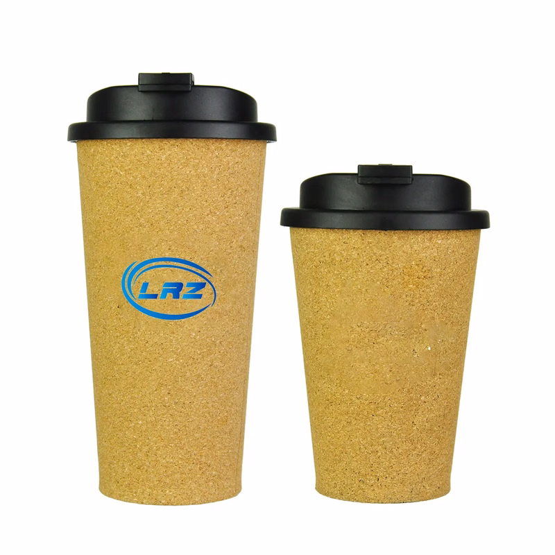 Cork Coffee Mug With Lid 10oz 14oz