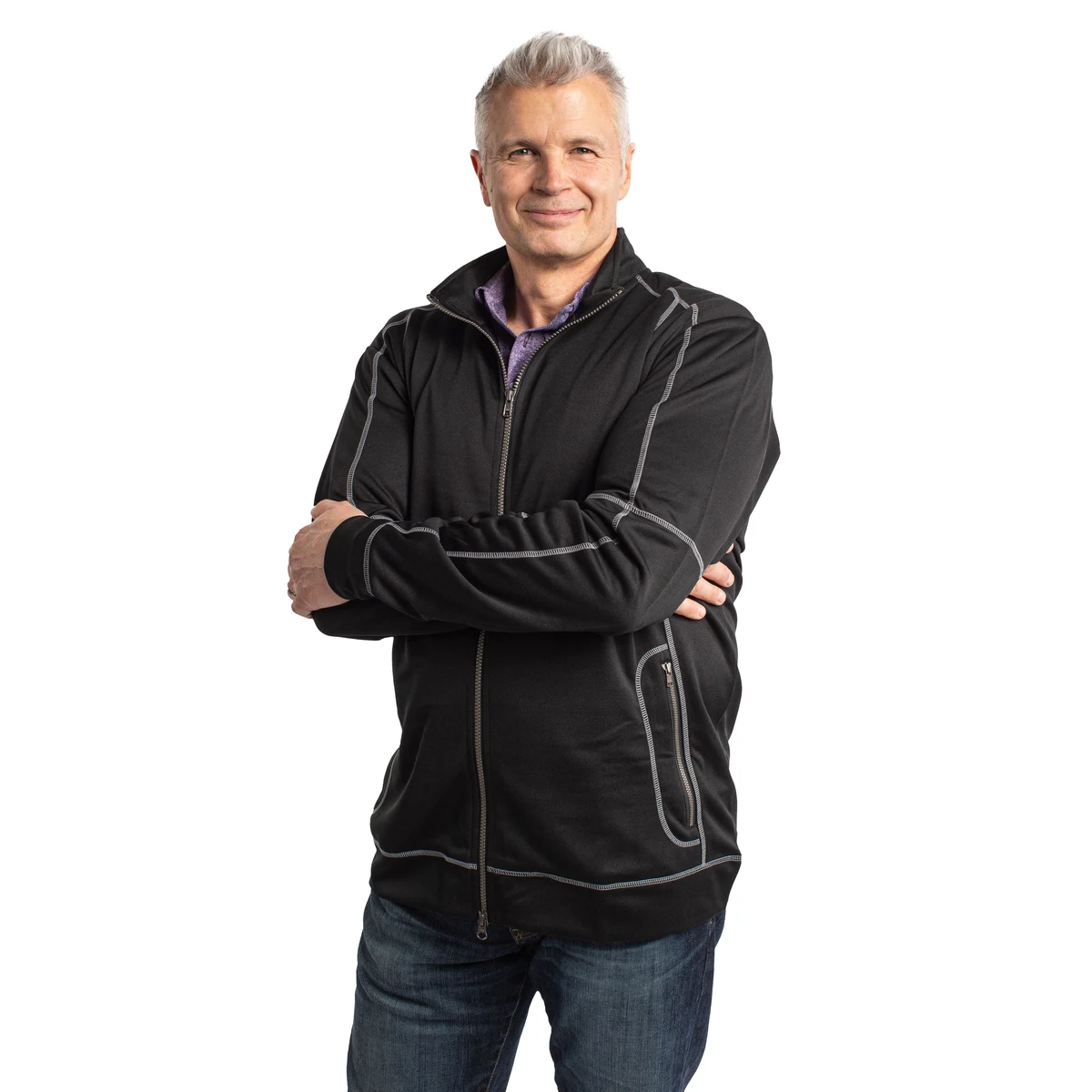 Clique Helsa Performance Knit Mens Full Zip 1