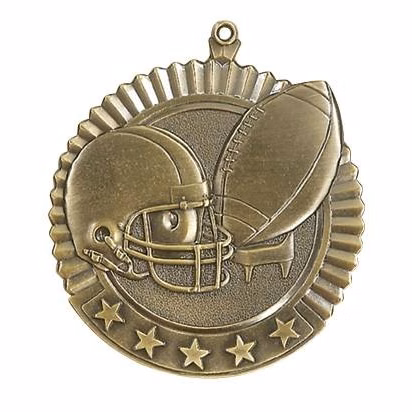 Football Star Medal 2 3/4"