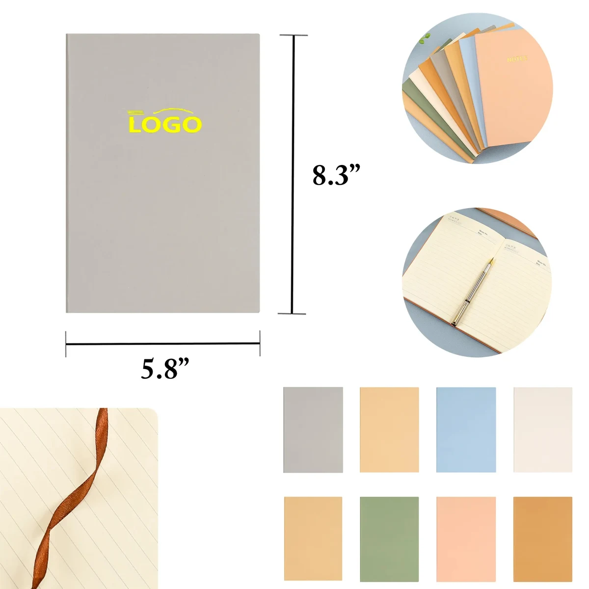 MOQ50 A5 Faux Leather Conference Notebook 1