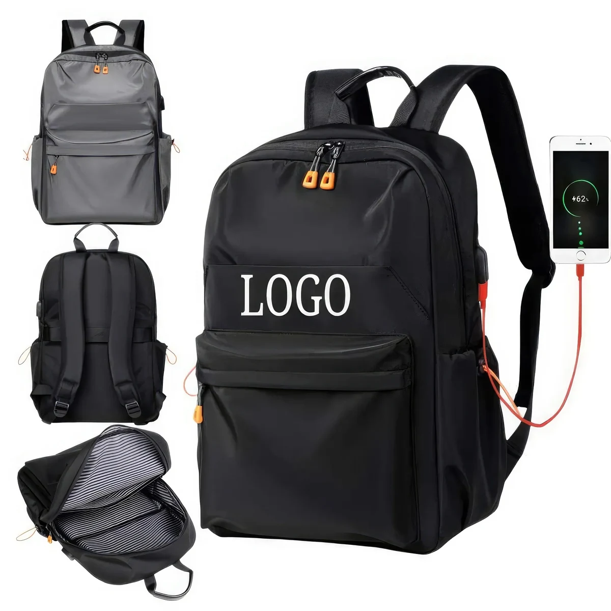 Laptop Backpack with USB External Charging Port 1