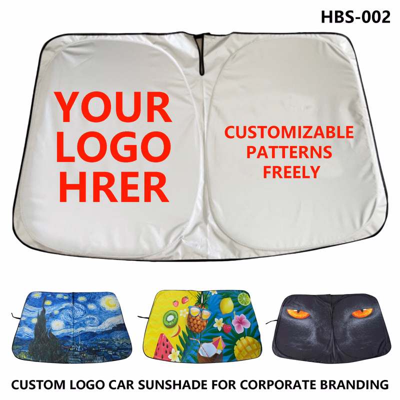 Customizable Car Sunshade - UV Protection, Silver Coated & Foldable