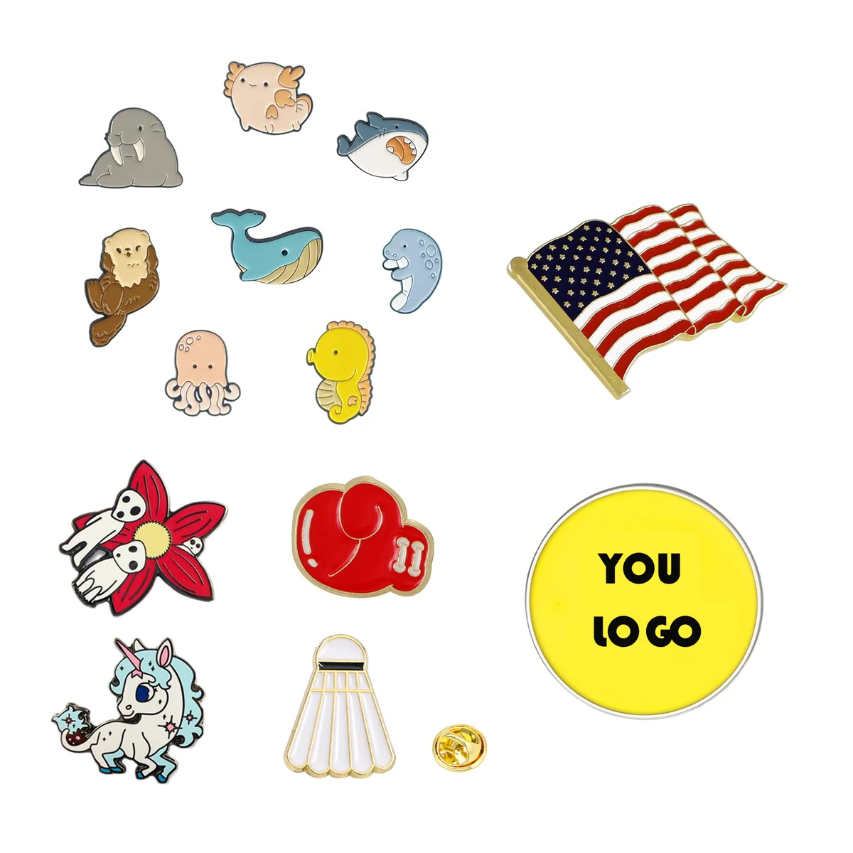 Metal Brooch 1.38 Inch Custom Lapel Pin 1