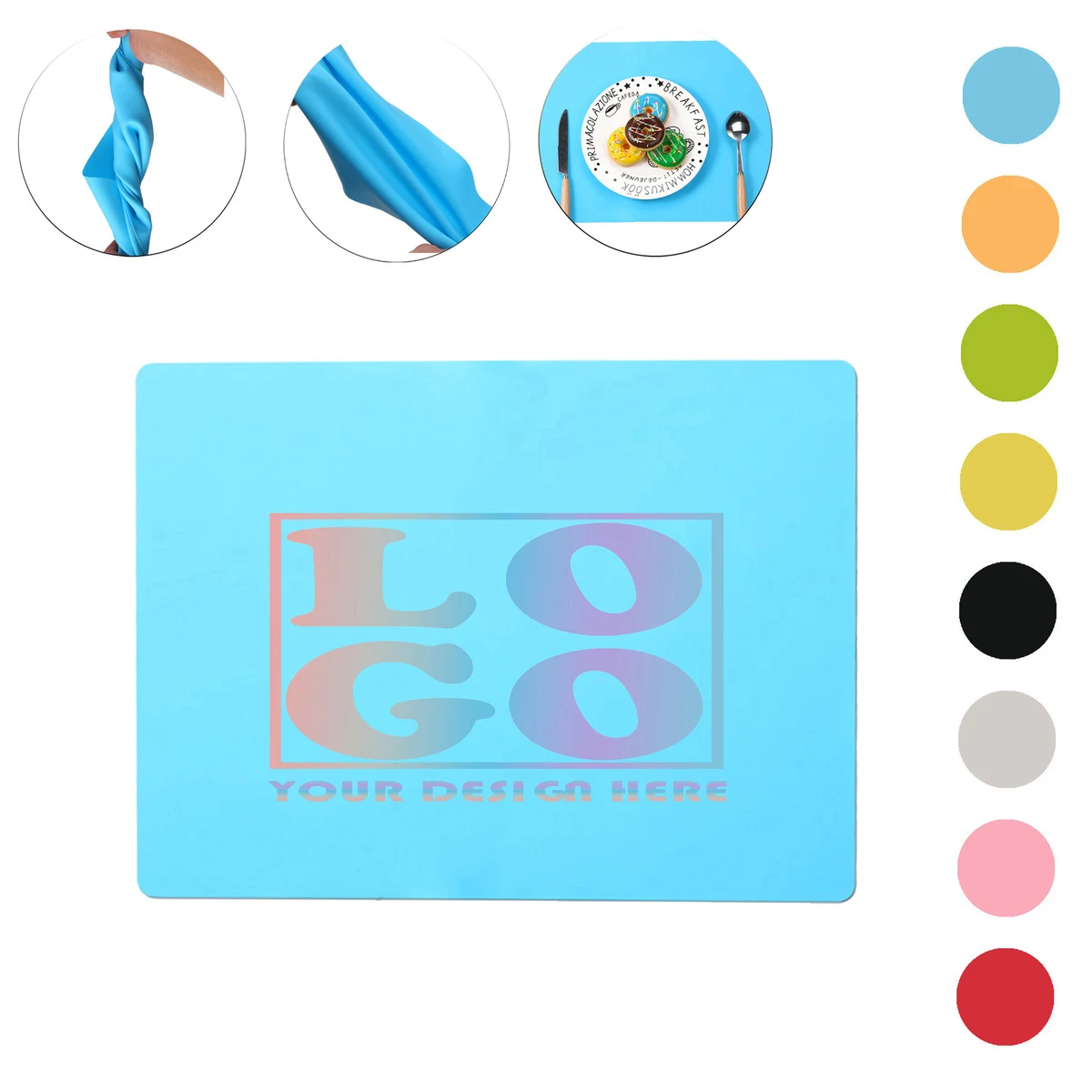 Rectangular Silicone Placemat 1