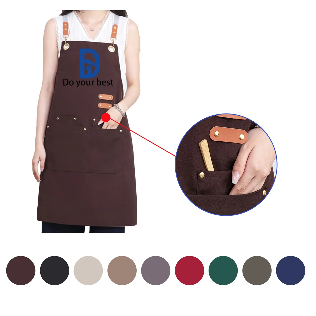 Abjustable Apron With Pockets for Gardening 1