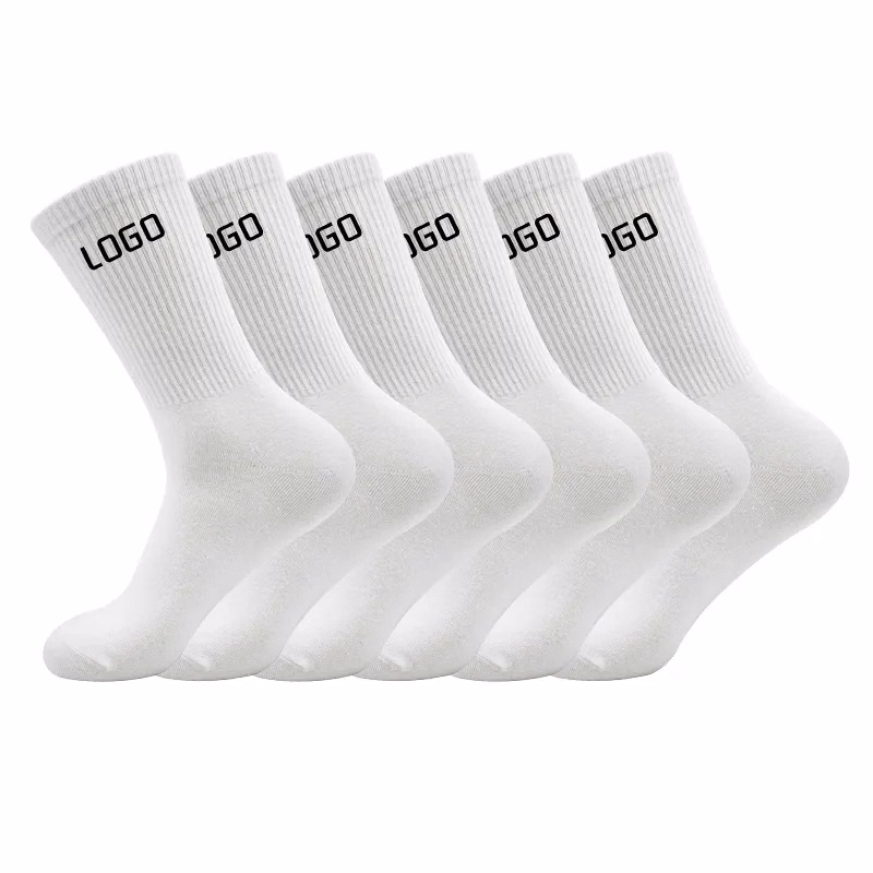 Solid Color Long Cotton Socks