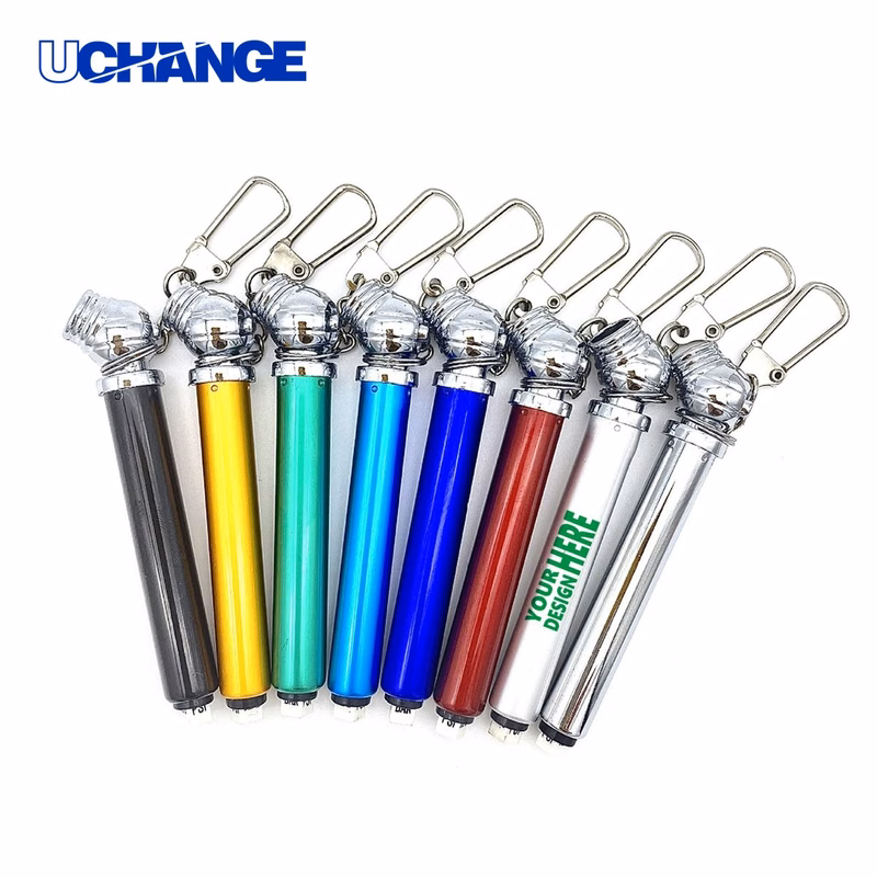 Portable Mini Tire Pressure Gauge Keychain Tool