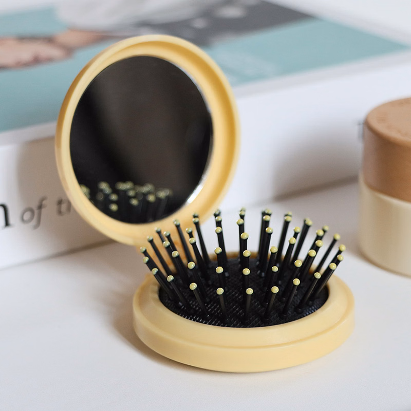Folding Comb Portable Mirror