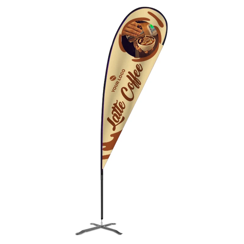 Flex Blade® Teardrop Flag Kit, Double-Sided - 15' Event Flag 1