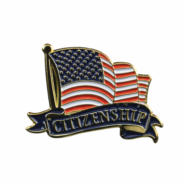 Educational Lapel Pin- Citizenship (1-1/8")
