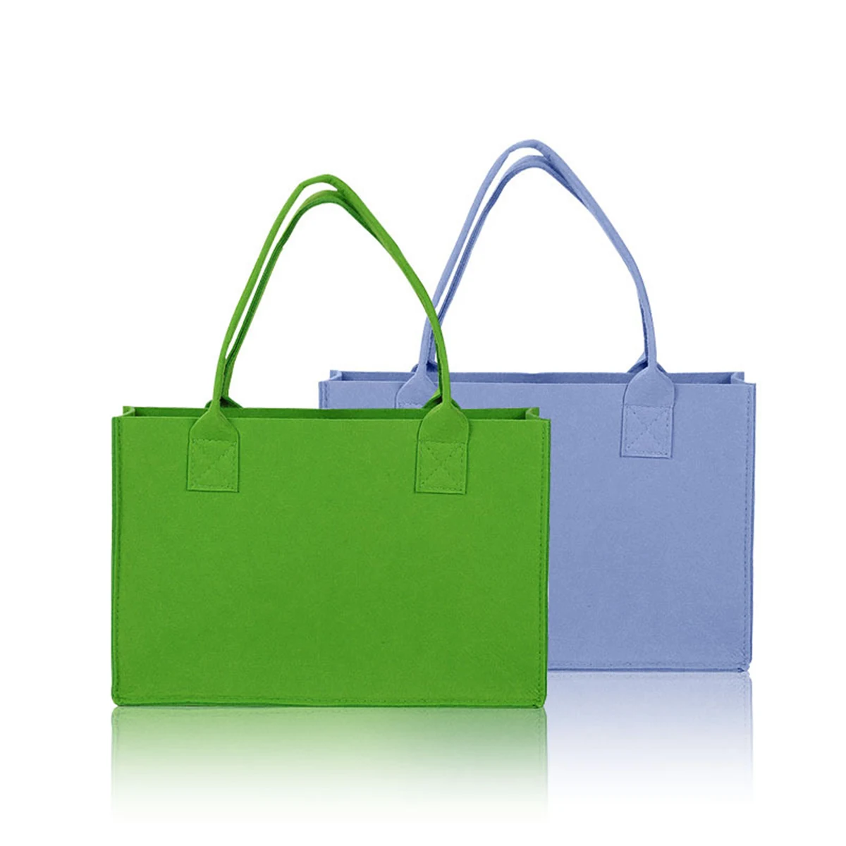 Felt Tote Handle Carryall, custom tote bag with logo imprint 1